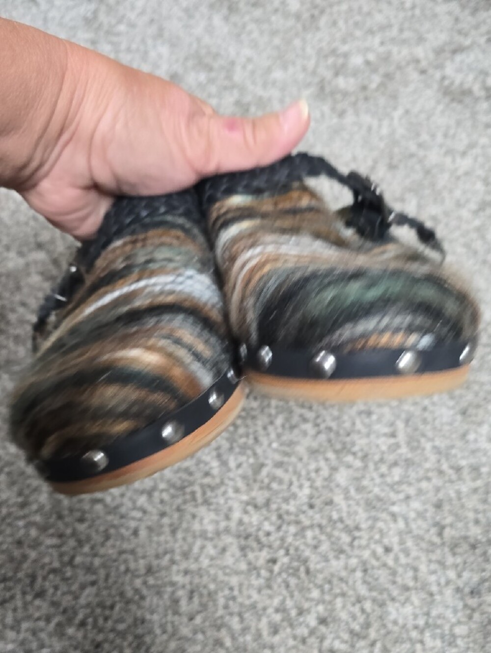 Rocketdog Click Multicolor Striped Wool Clogs View 6